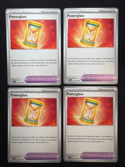 4x Pokemon TCG Powerglass 063/064 - S&V Shrouded Fable SFA Uncommon Playset Tool - Image 1