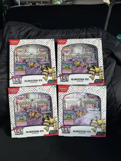 Pokemon TCG: Scarlet & Violet-151 Alakazam ex 4 Collection Booster Box Rare New 820650855269 - Image 1