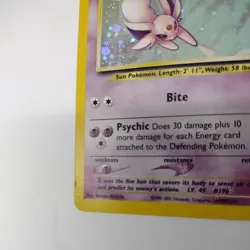 2001 Pokemon Neo Discovery Espeon Holo #1/75 LP with swirl - Image 3
