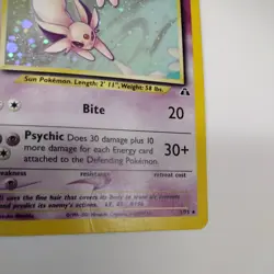 2001 Pokemon Neo Discovery Espeon Holo #1/75 LP with swirl - Image 4