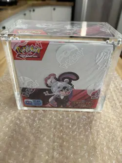 Pokemon TCG: S&V Destined Rivals Factory Sealed Booster Box in acrylic case - Image 1