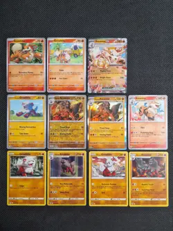 Pokemon TCG Arcanine Growlithe Evolution Lines Rare EX Holo Bundle - Image 1