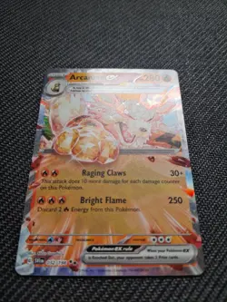 Pokemon TCG Arcanine Growlithe Evolution Lines Rare EX Holo Bundle - Image 3