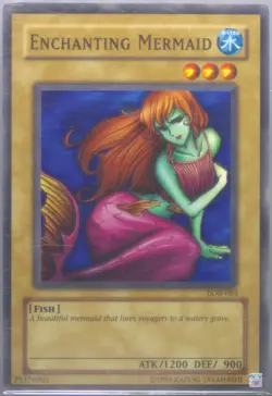 ENCHANTING MERMAID 2002 YU-GI-OH LOB-084 LEGEND OF BLUE EYES WHITE DRAGON PSA 8 - Image 3