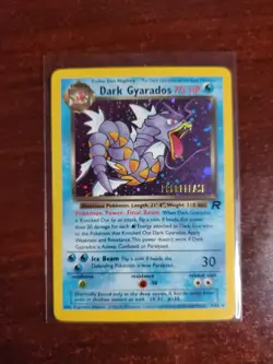 Dark Gyarados 8/82 Prerelease Rare Holo Team Rocket Pokemon Card - Image 1