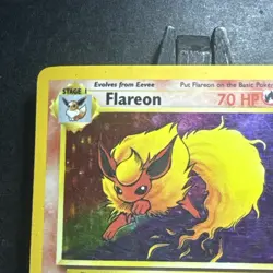 Flareon 10/110 Holo Rare Legendary Collection Pokemon Card (Moderate Play) - Image 2