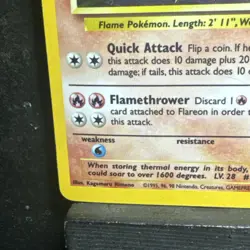 Flareon 10/110 Holo Rare Legendary Collection Pokemon Card (Moderate Play) - Image 5