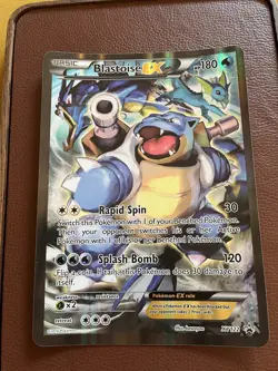 Pokemon Card TCG - JUMBO Blastoise EX Card Black Star Promo XY122 - Image 1