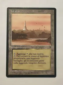 MTG (Magic the Gathering) – Karakas (Italian Language) – Legends (LP-NM) - Image 1