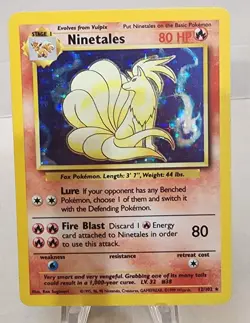Vintage Pokemon - Ninetales - Base Set- Rare Holo - Near Mint - Image 1