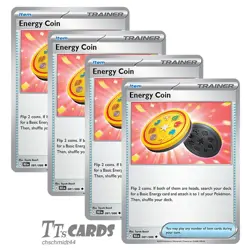 Energy Coin 081/086 x4 Playset 4x Pokemon TCG SV Black Bolt BLK - Image 1