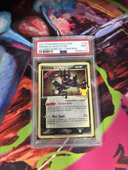 2021 Pokemon Celebrations ETB Greninja Gold Star BSP Promo SWSH144 PSA 9 Mint - Image 1