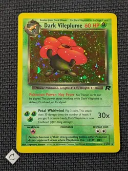 Dark Vileplume 13/82 - Team Rocket Unlimited Holo Rare Pokemon TCG NM - Image 1