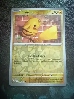 Pokemon TCG - PIKACHU 051/162 Reverse Holo - Temporal Forces NM - Image 1