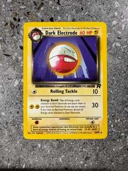 Pokemon TCG Cards Dark Electrode 34/82 Team Rocket Uncommon NM - Image 1