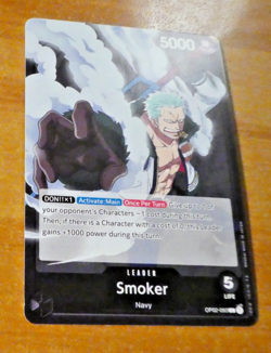 ONE PIECE ENGLISH CARD GAME CARTE CARTE OP02-093 SMOKER EN MINT - Image 1
