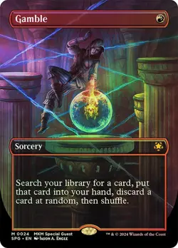 Gamble Foil Borderless Murders at Karlov Manor Special Guests NM MTG - Image 1
