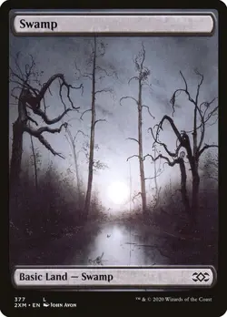 4 x Swamp (377) Double Masters (Borderless) Magic the Gathering MTG NM - Image 1