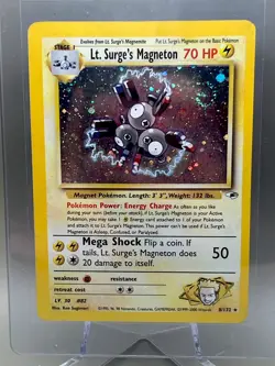 Lt. Surge's Magneton 2000 Pokemon Gym Heroes Unlimited Holo #8/132 * Near Mint - Image 1