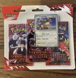 Pokemon Scarlet & Violet Destined Rivals 3 Pack Blister Kangaskhan Sealed New - Image 1