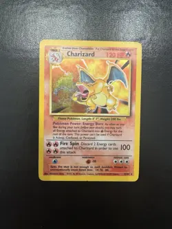 1999 POKEMON BASE SET UNLIMITED #4 CHARIZARD-HOLO - Image 1