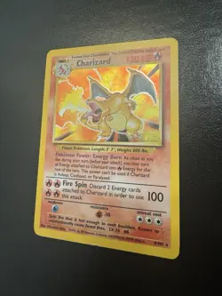 1999 POKEMON BASE SET UNLIMITED #4 CHARIZARD-HOLO - Image 3