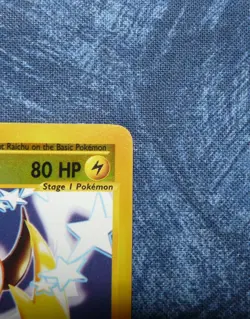 Pokemon Raichu 61/165 card Expedition Base Set TCG Reverse Holo Rare WOTC card - Image 3