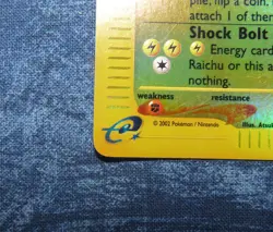 Pokemon Raichu 61/165 card Expedition Base Set TCG Reverse Holo Rare WOTC card - Image 5