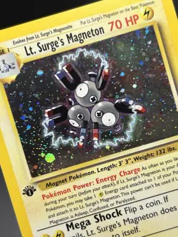 LT. SURGE'S MAGNETON Pokemon Card - WOTC - 1st Edition - Gym Heroes 8/132 NM (A) - Image 5