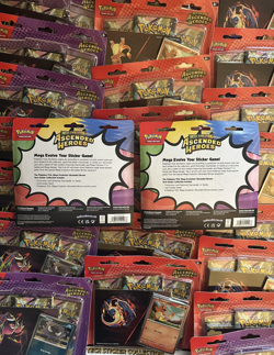 x22 Pokemon Ascended Heroes 3 Pack Tech Sticker Collection New/Factory Sealed - Image 3
