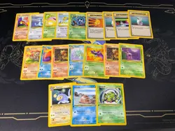 Pokemon 19 Spanish Base Set Fossil Neo - Mixed Card Lot LP-HP - Image 1