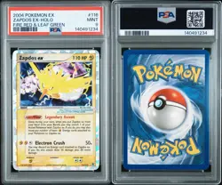 2004 POKEMON EX ZAPDOS EX-HOLO #116 FIRE RED & LEAF GREEN PSA 9 - Image 3