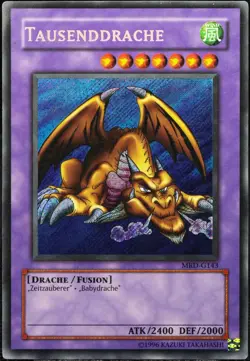 Yu-Gi-Oh! Tausenddrache MRD-G143 Secret Rare [LP] Thousand Dragon OG | DE 2002 - Image 1