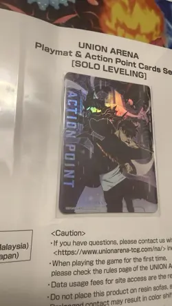Union Arena Solo Leveling Playmat & Action Point Card Set Bandai Fest *IN HAND* - Image 2