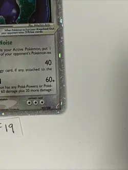 Pokemon TCG Exploud EX Holo Card 92/100 Crystal Guardians Series Heavy Play - Image 3