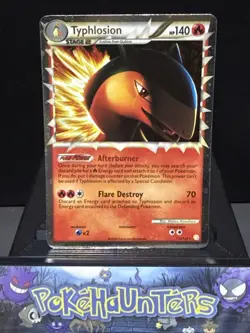 Pokemon Card Typhlosion 110/123 Ultra Rare HeartGold & Soulsilver Light Play - Image 1