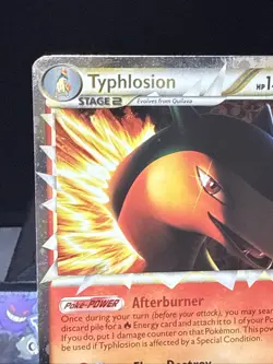 Pokemon Card Typhlosion 110/123 Ultra Rare HeartGold & Soulsilver Light Play - Image 4