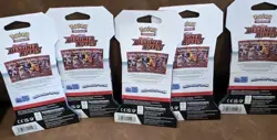 Pokemon TCG Destined Rivals Booster Packs Sleeved Hanger Packs Cards Lot 5 New - Image 3