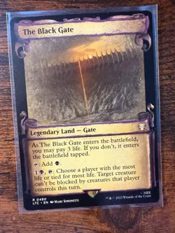 MTG - Lord of the Rings - The Black Gate Showcase scrolls Rare - 490 - NM-Mint! - Image 1