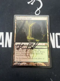 Signed Overgrown Tomb x1 Magic MTG - Image 1
