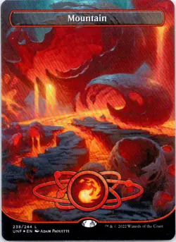 Mountain (Borderless) | Foil | Unfinity | 238 | NM | 2022 - Image 1