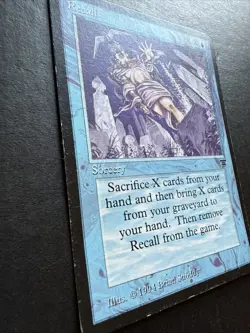 Recall – Legends – Vintage MTG Blue Sorcery – Moderately Played (MP) - Image 4