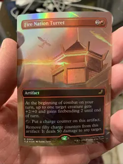 MTG Fire Nation Turret - Borderless Foil - Image 1