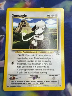 Pokemon Card - SMEARGLE Black Star Promo #32 - NEAR MINT - Image 1