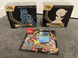2x Mega Evolution Elite Trainer Box ETB Pair 1 Blister Pokemon Gardevoir Lucario - Image 1