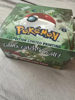 Pokemon booster box display sealed 1. edition ovp english jungle 1st 1999 - Image 1