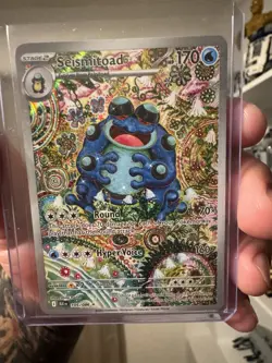 Pokemon Seismitoad Full Art Holo Illustration Rare 105/086 Sv: Black Bolt Card - Image 1