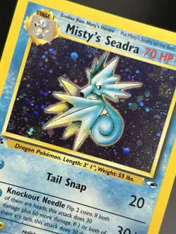 MISTY'S SEADRA Pokemon Card - WOTC - 1st Edition - Gym Heroes - 9/132 - NM (A) - Image 4