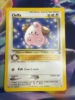 Pokemon Card - Cleffa #31 WOTC Black Star Promo - Near Mint - Image 1