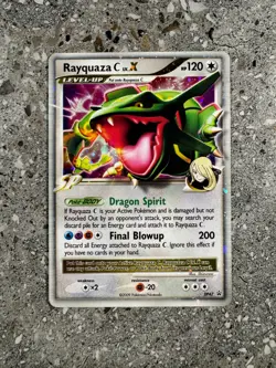 Pokemon TCG Cards Rayquaza C LV.X DP47 Promo Holo - Image 1
